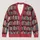 Vintage Library Bookshelf Rows for Cozy Autumn Reading Days and Book Lover Style All-over Print Knitted Cardigan - 1