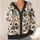 Queen Of Books Playing Cards For Book Lovers And Whimsical Reading Days All-over Print Knitted Cardigan - 4