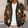 Halloween Ghost Pumpkin Skull Motifs for Spooky Autumn Nights and October Parties All-over Print Knitted Cardigan - 5