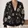 Mothman Full Moon Halloween Night Sky for Teen Gothic Cryptid and Horror Fans All-over Print Knitted Cardigan - 2