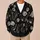 Mothman Full Moon Halloween Night Sky for Teen Gothic Cryptid and Horror Fans All-over Print Knitted Cardigan - 6
