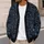 Blue Botanical Floral Line Art for Everyday Layering and Nature-Loving Teen Style All-over Print Knitted Cardigan - 5