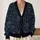 Blue Botanical Floral Line Art for Everyday Layering and Nature-Loving Teen Style All-over Print Knitted Cardigan - 2