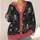 Gothic Spider Webs and Cosmic Spiders for Dark Academia Everyday Style All-over Print Knitted Cardigan - 4