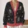 Gothic Spider Webs and Cosmic Spiders for Dark Academia Everyday Style All-over Print Knitted Cardigan - 2