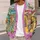 Watercolor Bookstore Snow Scene for Cozy Autumn Winter Everyday Style All-over Print Knitted Cardigan - 5
