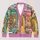 Watercolor Bookstore Snow Scene for Cozy Autumn Winter Everyday Style All-over Print Knitted Cardigan - 1