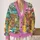Watercolor Bookstore Snow Scene for Cozy Autumn Winter Everyday Style All-over Print Knitted Cardigan - 2