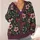 Gothic Pink Blossom Coffin Botanical Motif for Halloween Nights and Dark Academia Style All-over Print Knitted Cardigan - 4