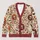 Skull Flower Bat And Ghost Halloween Style For Autumn Outings And Parties All-over Print Knitted Cardigan - 1