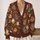 Autumn Teapot Book and Leaf Motifs for Cozy Everyday Layering and Tea Lovers All-over Print Knitted Cardigan - 2