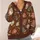 Autumn Teapot Book and Leaf Motifs for Cozy Everyday Layering and Tea Lovers All-over Print Knitted Cardigan - 4