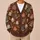 Autumn Teapot Book and Leaf Motifs for Cozy Everyday Layering and Tea Lovers All-over Print Knitted Cardigan - 6