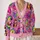Cartoon Potion Cats And Quirky Magic Icons For Playful Everyday Layering All-over Print Knitted Cardigan - 2