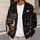Retro Moon And Planet Motifs For Cozy Autumn Stargazing And Everyday Teen Style All-over Print Knitted Cardigan - 5