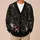 Gothic Skull Collage With Red Moon Cats for Alternative Everyday Layering All-over Print Knitted Cardigan - 6