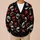 Vampire Fanged Lips for Halloween Nights and Alternative Streetwear for Teenagers All-over Print Knitted Cardigan - 6