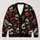 Vampire Fanged Lips for Halloween Nights and Alternative Streetwear for Teenagers All-over Print Knitted Cardigan - 1