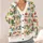 Colorful Books and Wildflowers for Cozy Reading Days, Book Lovers and Nature Fans All-over Print Knitted Cardigan - 4