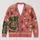 Skeleton Book Lover Holiday Scene for Cozy Reading Days and Winter Cheer All-over Print Knitted Cardigan - 1