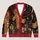 Gothic Gingerbread Man Holiday Party Style for Alternative Teenagers and Winter Hangouts All-over Print Knitted Cardigan - 1