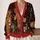 Gothic Gingerbread Man Holiday Party Style for Alternative Teenagers and Winter Hangouts All-over Print Knitted Cardigan - 2