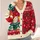 Reading Cat And Funny Book Quote With Nordic Holiday Motifs For Cozy Winter Days All-over Print Knitted Cardigan - 4