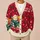 Reading Cat And Funny Book Quote With Nordic Holiday Motifs For Cozy Winter Days All-over Print Knitted Cardigan - 6