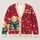 Reading Cat And Funny Book Quote With Nordic Holiday Motifs For Cozy Winter Days All-over Print Knitted Cardigan - 1