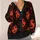Halloween Red Distressed Portrait Faces for Gothic Fall Style and Everyday Teen Wear All-over Print Knitted Cardigan - 4