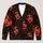 Halloween Red Distressed Portrait Faces for Gothic Fall Style and Everyday Teen Wear All-over Print Knitted Cardigan - 1