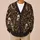 Gothic Skull and Antique Books for Halloween Dark Academia, Teen Fall Everyday Style All-over Print Knitted Cardigan - 6