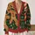 Evil Gingerbread Man And Candy Cane Holiday Horror For Spooky Christmas Fans All-over Print Knitted Cardigan - 2