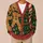Evil Gingerbread Man And Candy Cane Holiday Horror For Spooky Christmas Fans All-over Print Knitted Cardigan - 6