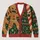 Evil Gingerbread Man And Candy Cane Holiday Horror For Spooky Christmas Fans All-over Print Knitted Cardigan - 1