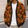 Scary Jack-O’-Lanterns for Halloween Nights and Autumn Celebrations All-over Print Knitted Cardigan - 5