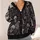 Gothic Skull and Skeleton Motifs for Halloween Nights and Dark Autumn Outings for Teens All-over Print Knitted Cardigan - 4