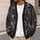 Gothic Skull and Skeleton Motifs for Halloween Nights and Dark Autumn Outings for Teens All-over Print Knitted Cardigan - 5