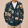 Moon Book Coffee Celestial Night Sky for Cozy Autumn Reading and Study Lovers All-over Print Knitted Cardigan - 6
