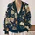 Moon Book Coffee Celestial Night Sky for Cozy Autumn Reading and Study Lovers All-over Print Knitted Cardigan - 2