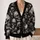 Vintage Grinning Skull Motifs for Halloween Nights and Everyday Dark Style All-over Print Knitted Cardigan - 2