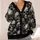 Vintage Grinning Skull Motifs for Halloween Nights and Everyday Dark Style All-over Print Knitted Cardigan - 4