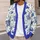 Medieval Knight and Horse Motifs for Halloween Cosplay and Everyday Fall Layering Teen Style All-over Print Knitted Cardigan - 5