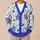 Medieval Knight and Horse Motifs for Halloween Cosplay and Everyday Fall Layering Teen Style All-over Print Knitted Cardigan - 6