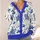 Medieval Knight and Horse Motifs for Halloween Cosplay and Everyday Fall Layering Teen Style All-over Print Knitted Cardigan - 4