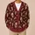 Vintage Vampire Coffins, Rats and Bats for Spooky Halloween Night Outfits Teen Style All-over Print Knitted Cardigan - 6