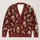 Vintage Vampire Coffins, Rats and Bats for Spooky Halloween Night Outfits Teen Style All-over Print Knitted Cardigan - 1