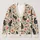 Dark Cats and Coral Wildflowers for Cozy Autumn Cottagecore Everyday Layering Style All-over Print Knitted Cardigan - 1