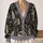 Gothic Skull Sword Mushroom Patchwork for Everyday Alternative Layering All-over Print Knitted Cardigan - 2