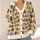 Colorful Books And Botanical Sprigs For Cozy Study Days And Library Lovers Teen Readers All-over Print Knitted Cardigan - 4